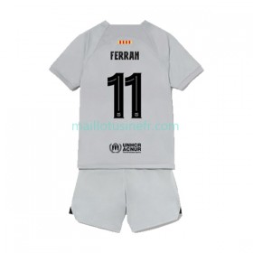 Maillot de Foot FC Barcelone Ferran Torres 11 Troisième 2022-23 - Enfant